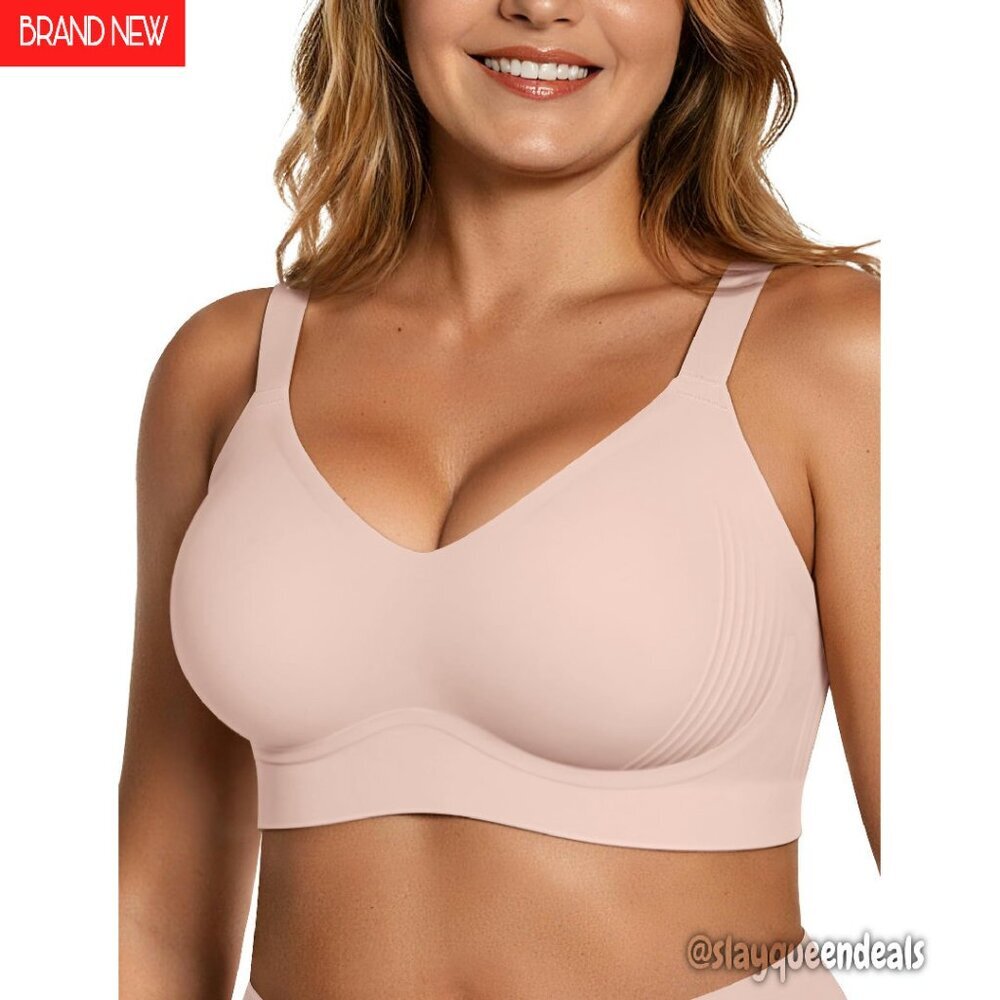 Wireless Seamless Bra Full Coverage Supportive Lounge Push Up Everyday